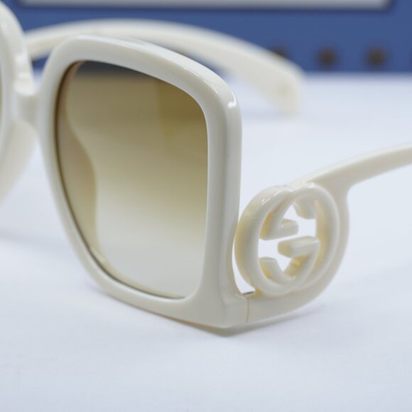 Gucci GG1326S 002 Square Sunglasses – Ivory main image 4